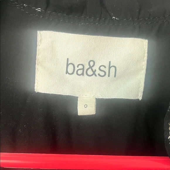 Ba&sh Black Blouse with Gold Pattern - Picture 2 of 4